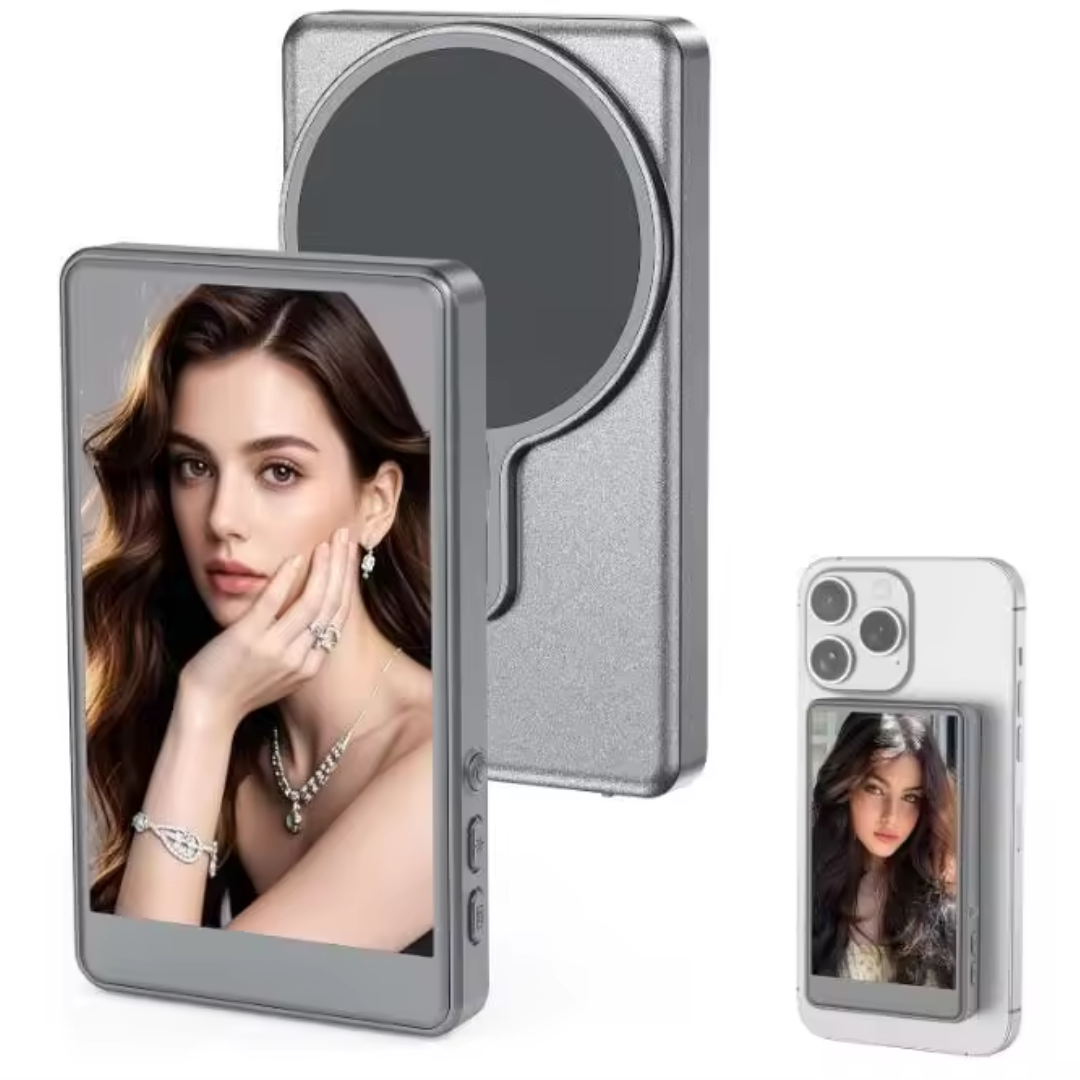 SelfieView pantalla trasera magnética para selfies