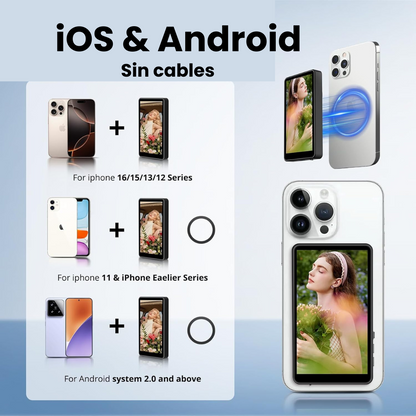 SelfieView pantalla trasera magnética para selfies